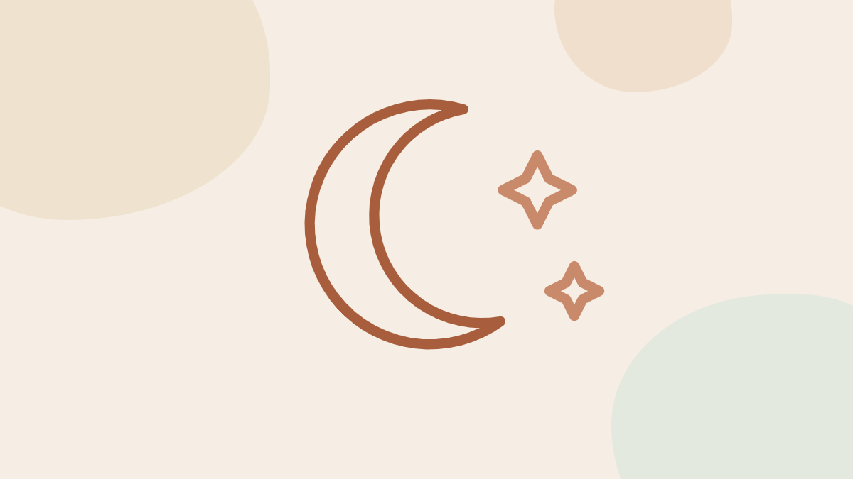 Illustration: moon and stars